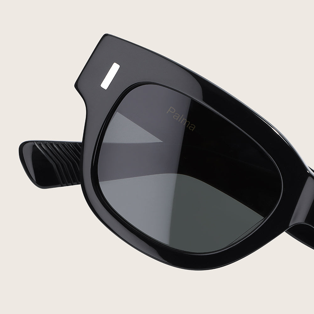 Marrjezi Palma Wayfarer Sunglasses – Gloss Black