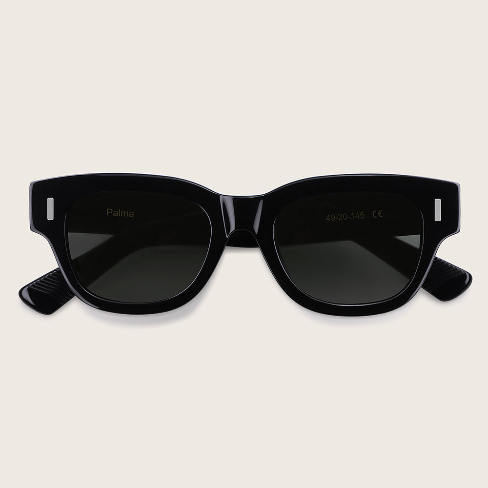 Marrjezi Palma Wayfarer Sunglasses – Gloss Black