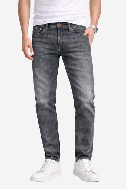 NADHIFU SLIM STRAIGHT STRETCH JEANS