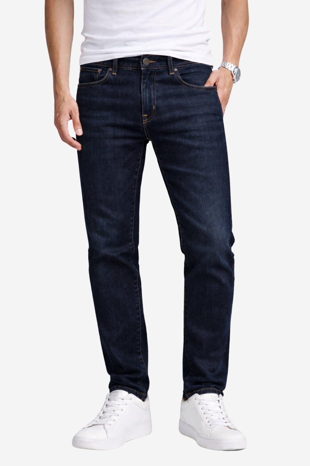 NADHIFU SLIM STRAIGHT STRETCH JEANS
