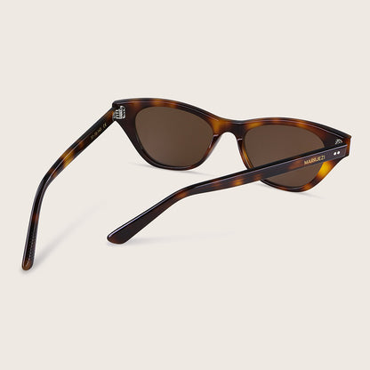 Marrjezi Mykonos Cat-Eye Sunglasses – Havana Tort
