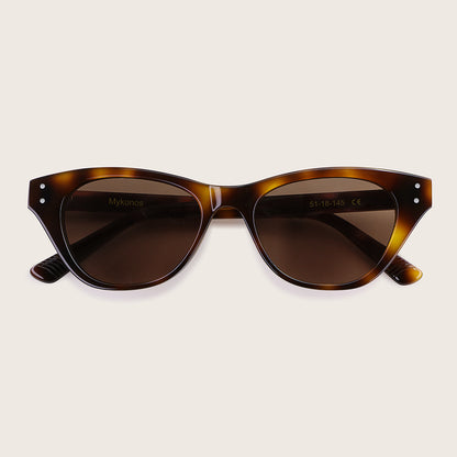 Marrjezi Mykonos Cat-Eye Sunglasses – Havana Tort