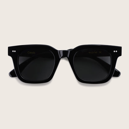 Marrjezi Cassis Square Sunglasses – Gloss Black