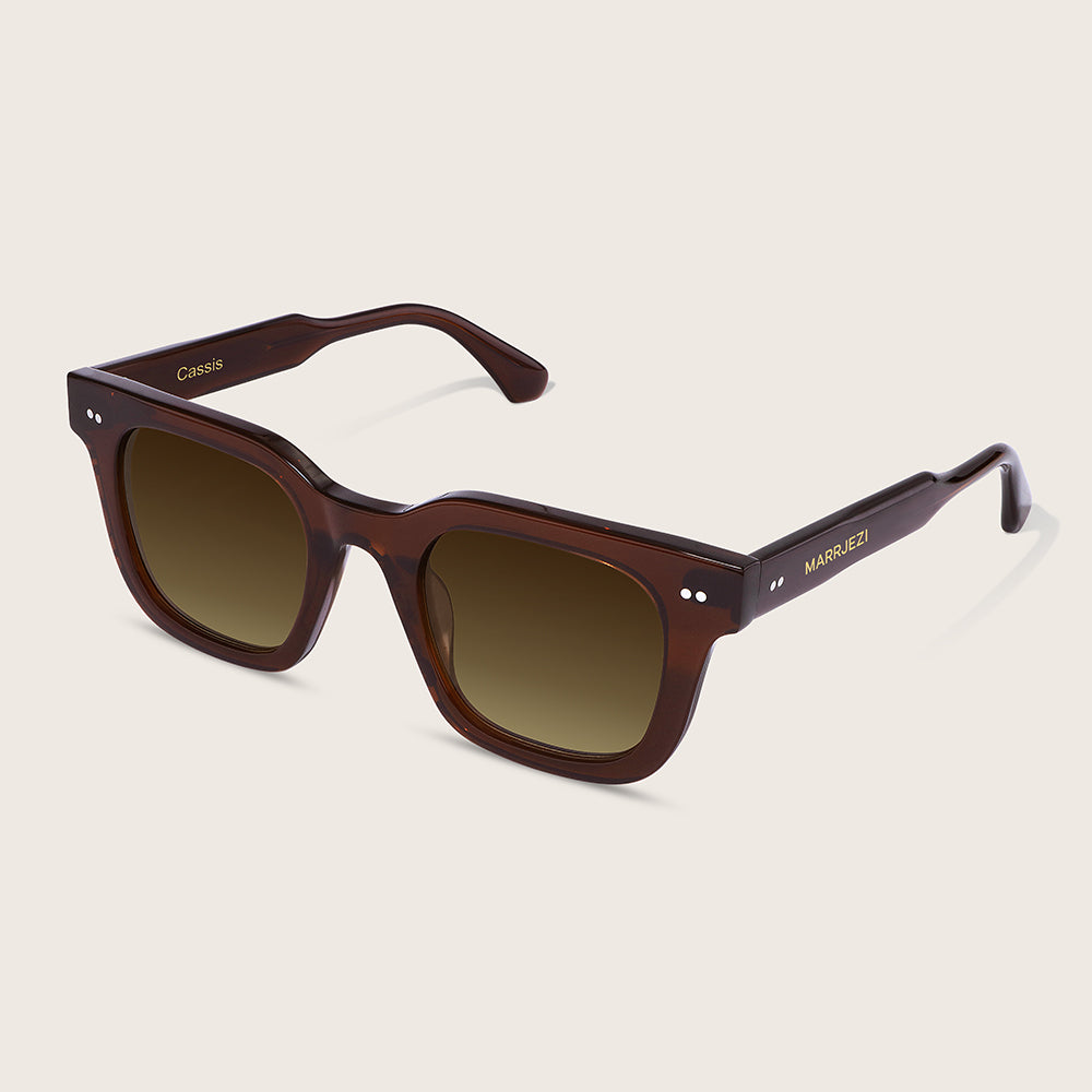 Marrjezi Cassis Square Sunglasses – Burgundy Crystal