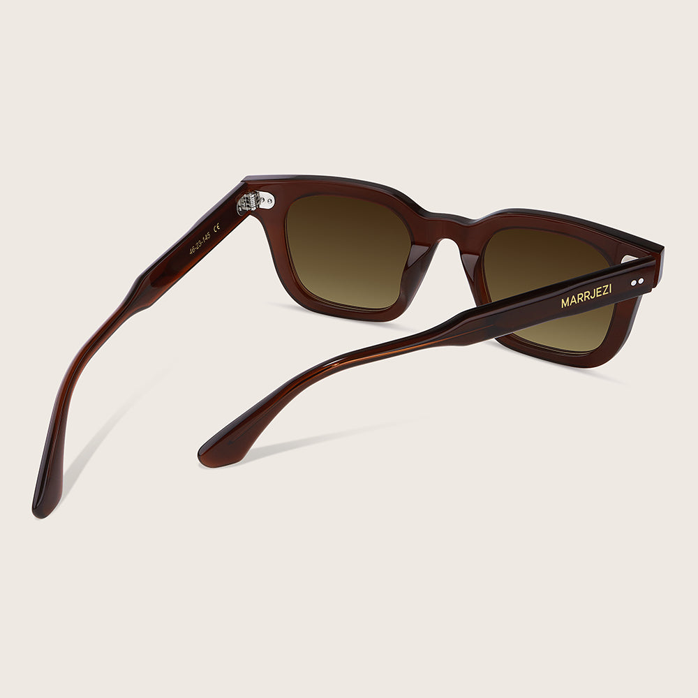 Marrjezi Cassis Square Sunglasses – Burgundy Crystal