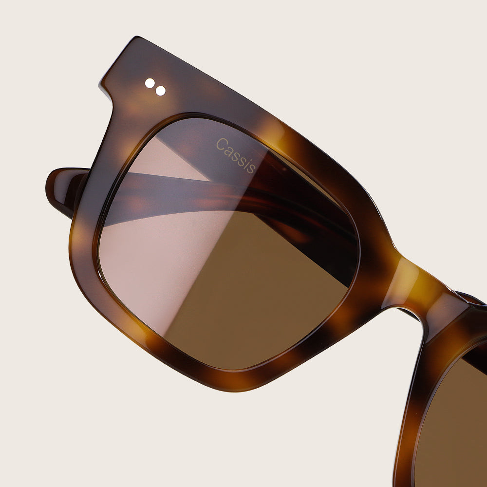Marrjezi Cassis Square Sunglasses – Havana Tort