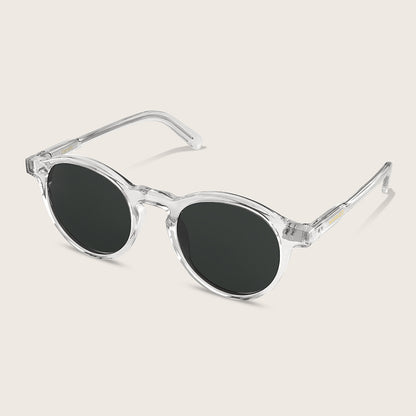 Marrjezi Ravello Round Sunglasses – Clear Crystal