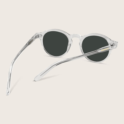 Marrjezi Ravello Round Sunglasses – Clear Crystal