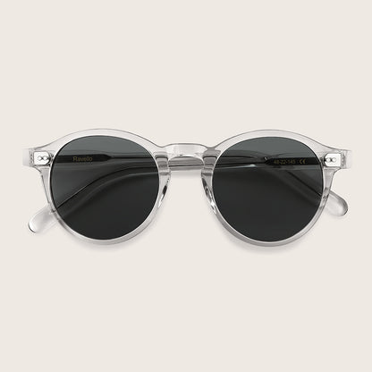 Marrjezi Ravello Round Sunglasses – Clear Crystal